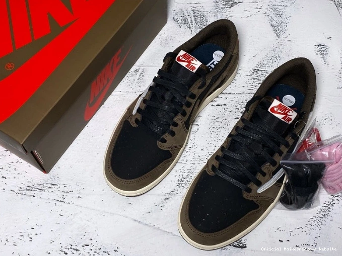 Official Maikesneakers Low SP Dark Scott CQ4277-001 Mocha x 1 OG Air Travis Jordan 0813